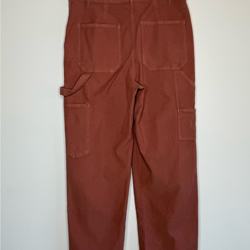 Aritzia Wilfred Free Brennan High Waisted Utility Pants Rose Mocha Womenβs Sz 8 - Picture 10 of 15